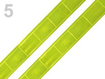 Reflexband Neon Gelb 25 mm
